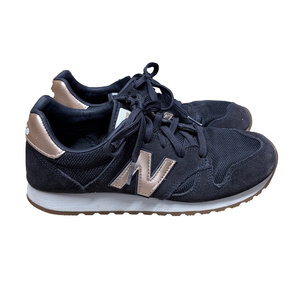 New Balance x J.Crew 520 Womens Sneakers 7.5 Navy Rose Gold Lifestyle Casual